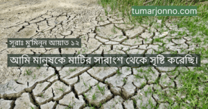 মানুষ মাটির তৈরী।